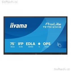75" iiyama TE7512MIS-B4AG:IPS, 4K, 40P, USB-C