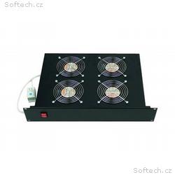 Triton 19" ventilační jednotka 4x ventilátor 2U, 1
