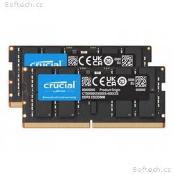 Crucial, CSODIMM DDR5, 32, 6400MHz, CL52, 2x16GB