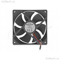 Delock - Ventilátor skríne - axiální - 92 mm - cer