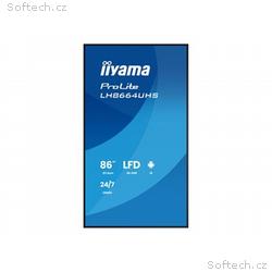 86" iiyama LH8664UHS-B3AG:IPS, 4K, ANDR 14,24, 7