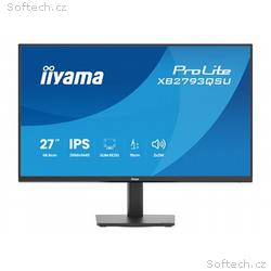 iiyama ProLite, XB2793QSU-B1, 27", IPS, QHD, 75Hz,