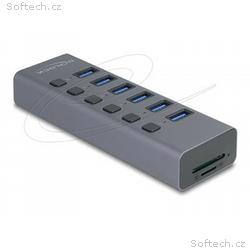 Delock - Rozbocovac - 5 Gbps, with switch, SD, Mic