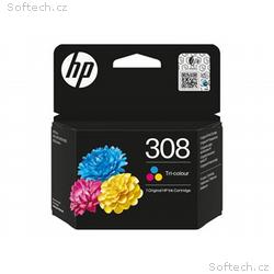 HP 308 - Žlutá, azurová, purpurová - originální - 
