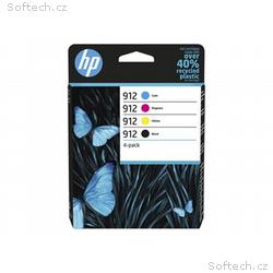 HP 912 Combo Pack - 4-balení - cerná, žlutá, azuro