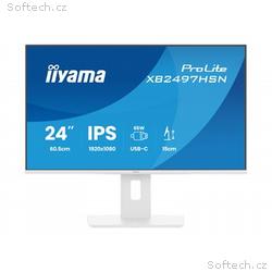 24" iiyama XB2497HSN-W1:IPS, FHD, USB-C, RJ45, HAS