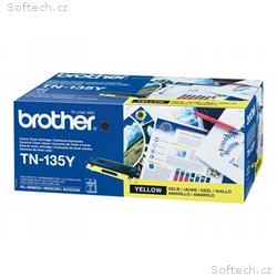 Brother TN135Y - Žlutá - originální - kazeta s bar
