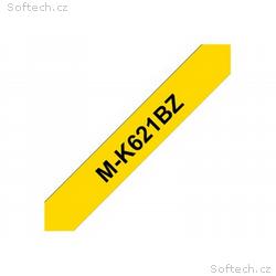 Brother M-K621BZ - Černá na žluté - Role (0,9 cm x