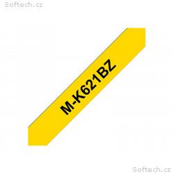 Brother M-K621BZ - Černá na žluté - Role (0,9 cm x