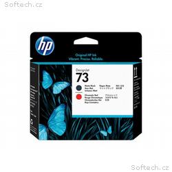 HP 73 - Matná čerň, chromová červená - tisková hla