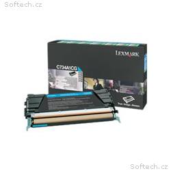 Lexmark - Azurová - originální - kazeta s barvivem