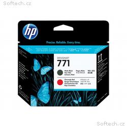 HP 771 - Matná čerň, chromová červená - tisková hl