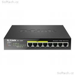 D-Link DGS 1008P - Přepínač - neřízený - 4 x 10, 1