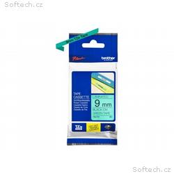 Brother TZe-721 - Černá na zelené - Role (0,9 cm x