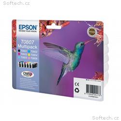 Epson T0807 Multipack - Černá, žlutá, azurová, pur