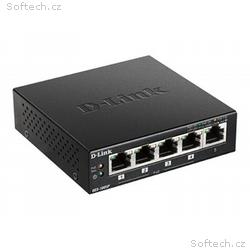 D-Link DES 1005P - Přepínač - neřízený - 4 x 10, 1