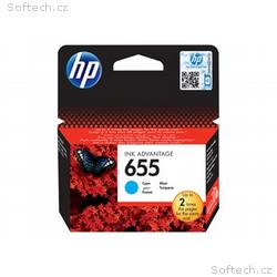 HP 655 - Azurová - originální - inkoustová cartrid