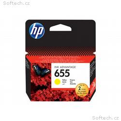 HP 655 - ?lutá - originální - inkoustová cartridge