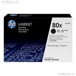 HP 80X - 2-balení - Vysoká výtěžnost - černá - ori