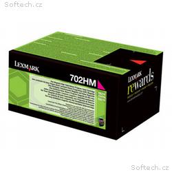 Lexmark 702HM - Purpurová - originální - kazeta s 