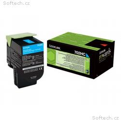 Lexmark 702HC - Vysoká výtěžnost - azurová - origi