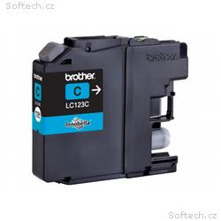 Brother LC123C - Vysoká výtěžnost - azurová - orig