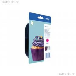 Brother LC123M - Vysoká výtěžnost - purpurová - or