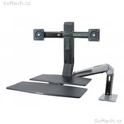 Ergotron WorkFit-A Dual Workstation With Worksurfa