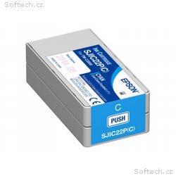 Epson SJIC22P(C) - Azurová - originální - inkousto