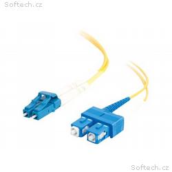 C2G LC-SC 9, 125 OS1 Duplex Singlemode PVC Fiber O