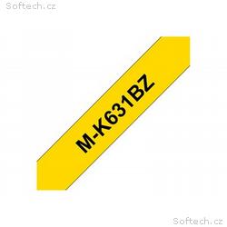 Brother M-K631BZ - Černá na žluté - Role (0,9 cm x