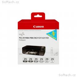Canon PGI-29 MBK, PBK, DGY, GY, LGY, CO Multipack 
