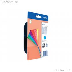 Brother LC223CBP - Azurová - originální - blistr -