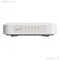 NETGEAR GS605v4 - Přepínač - neřízený - 5 x 10, 10