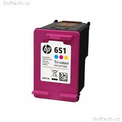HP Ink Cartridge 651, Color, 300 stran