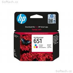 HP Ink Cartridge 651, Color, 300 stran
