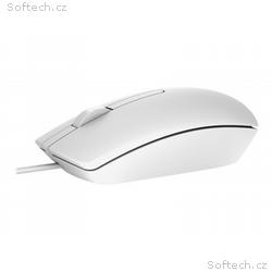 Dell MS116 - Myš - optický - kabelové - USB - bílá