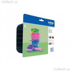 Brother LC221 Value Pack - 4-balení - černá, žlutá