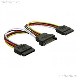 Delock - Elektrický kabel - SATA napájení (M) do S