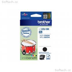Brother LC22UBK - XL - černá - originální - inkous