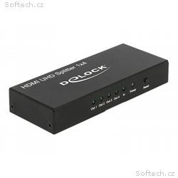 Delock HDMI UHD Splitter 1 x HDMI in > 4 x HDMI ou