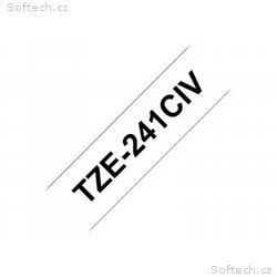 Brother TZe-241CIV - Černá na bílé - Role (1,8 cm 