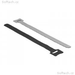 Delock - Kabelová stahovací páska - 15 cm - černá 