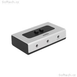 Delock Switch Stereo Jack 3.5 mm 2 portový manuáln