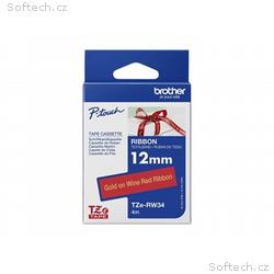 Brother TZe-RW34 - Zlatá na vínové - Role (1,2 cm 