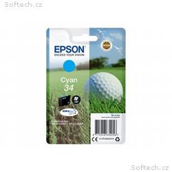 Epson 34 - 4.2 ml - azurová - originální - inkoust