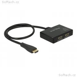 Delock HDMI Splitter - Rozdělovač video, audio - 2