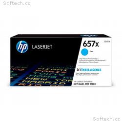 HP 657X - Vysoká výtěžnost - azurová - originální 
