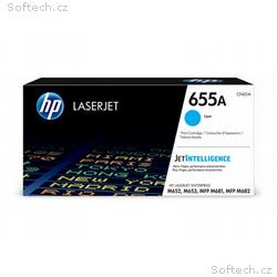 HP 655A - Azurová - originální - LaserJet - kazeta