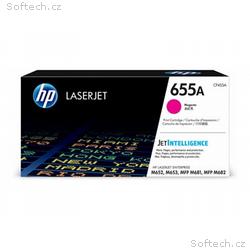 HP 655A - Purpurová - originální - LaserJet - kaze